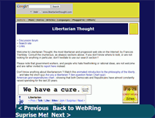 Tablet Screenshot of libertarianthought.com